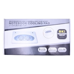 Notebook Cooler Pad med 4 portar och USB 2.0 Hub