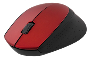 DELTACO trådlös optisk mus, 1200 DPI, 125 Hz, 3 knappar med scroll, 2.4GHz USB nano-mottagare, röd
