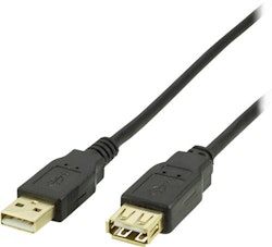 DELTACO USB 2.0 kabel Typ A ha - Typ A ho