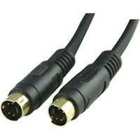 Deltaco S-Video kabel, MiniDIN4ha-ha, guldpläterade kontakter, 1,5m