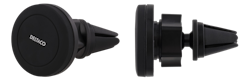DELTACO bilhållare med magnet för ventilationsgaller, för smartphones, vinklingsbar, svart