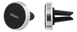 DELTACO bilhållare med magnet för ventilationsgaller, för smartphones, svart