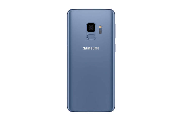 Samsung Galaxy S9 G960f Bak Glas batterilucka Blå