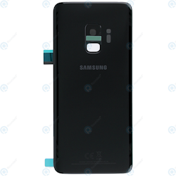 Samsung Galaxy S9 G960f Bak Glas batterilucka Svart