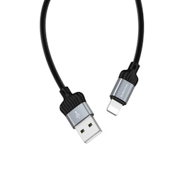 BOROFONE BX28 Dignity Lightning kabel för iPhone, 1m grå