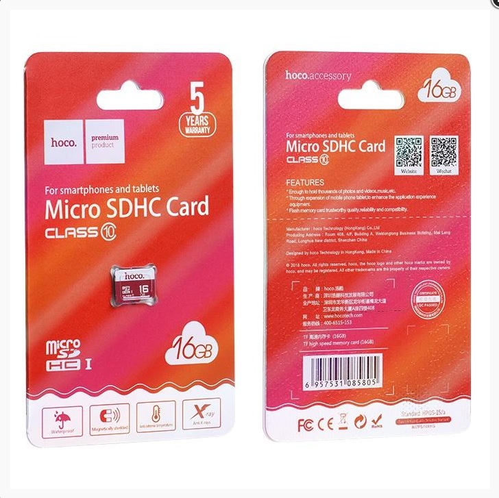 HOCO Memory card TF Micro SDHC Class 10 16GB