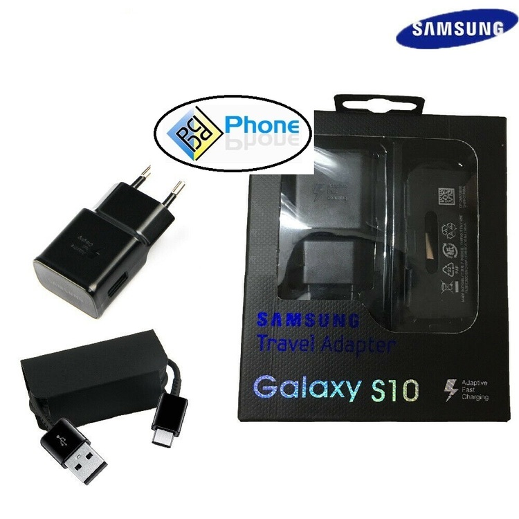 Samsung Galaxy S10 TA200 Fast Wall Charger Type C Cable S10e S10 Plus