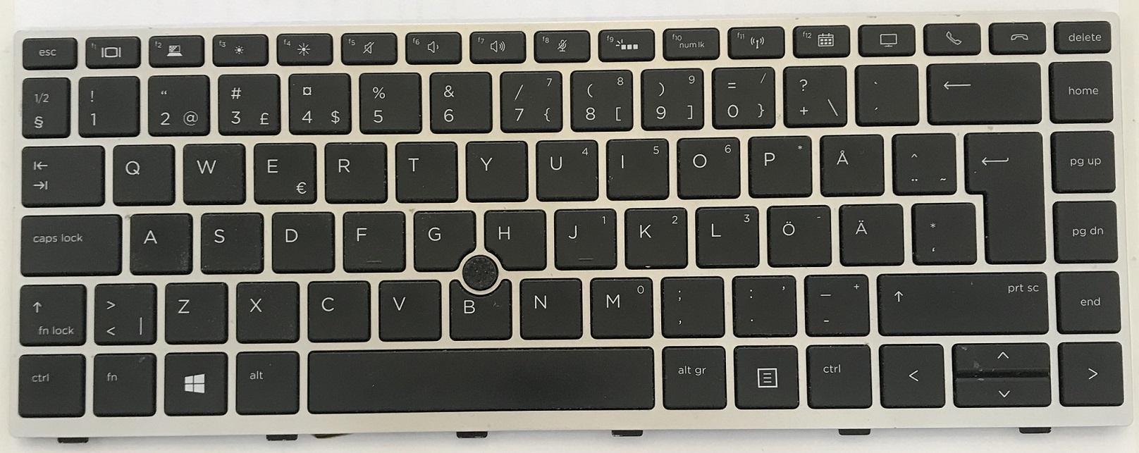 Used Genuine HP EliteBook 745 840 G5 Laptop SWE FIN Keyboard L14378-B71