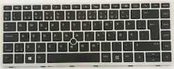 Begagnad Genuine HP EliteBook 745 840 G5 Laptop SWE FIN Tangentbord L14378-B71