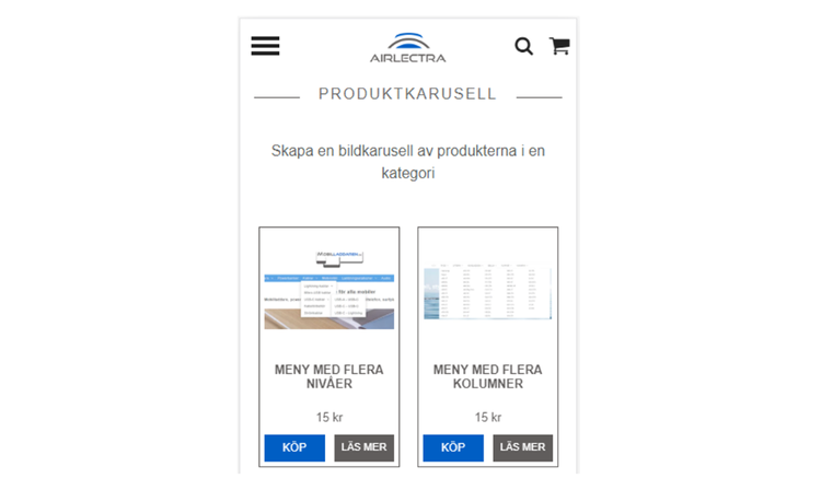 Produktkarusell