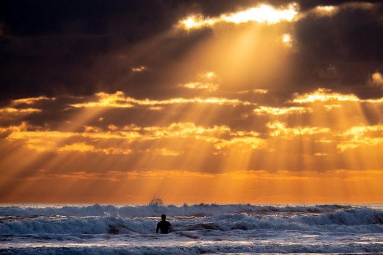 Sol över havet