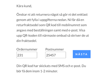 Returfraktsedlar