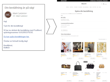 Paketspårning i butiken