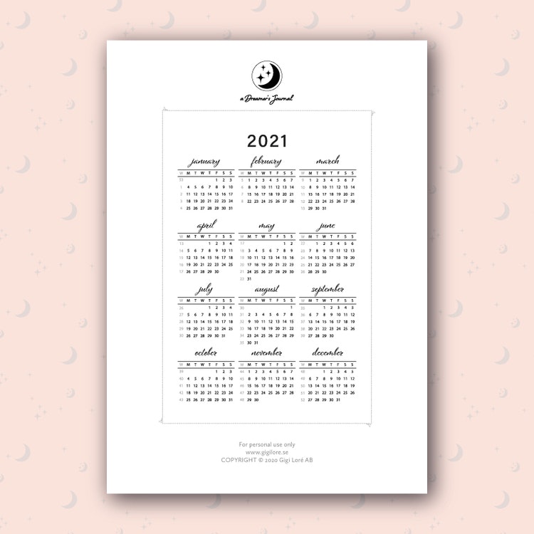 2021 Calendars