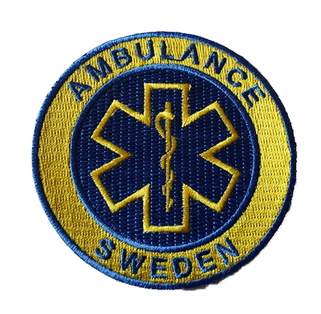 Ambulance Sweden Patch Kardborre