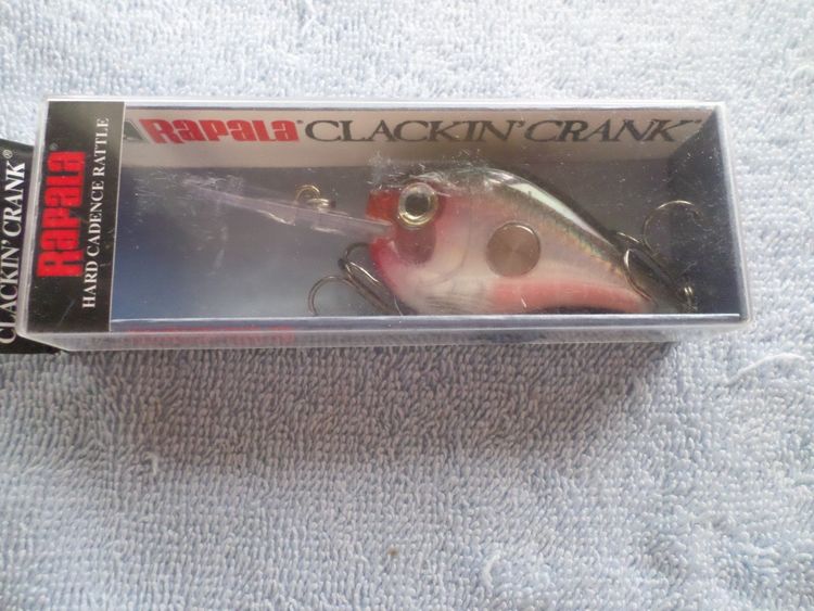 Vobbler Rapala Clackin' Crank, Röd svart vit, 100 mm inkl skeden (60mm utan)