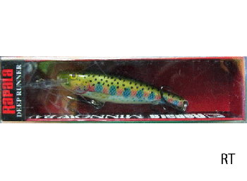 Vobbler Rapala Minnow Rap Rainbow Trout ca 70 mm (90 mm ink sked)