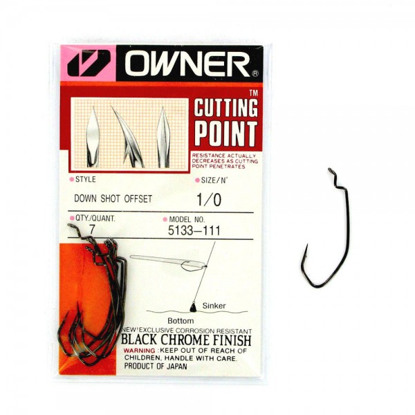 Krokar Owner Cutting Point Storlek 1/0, 7st