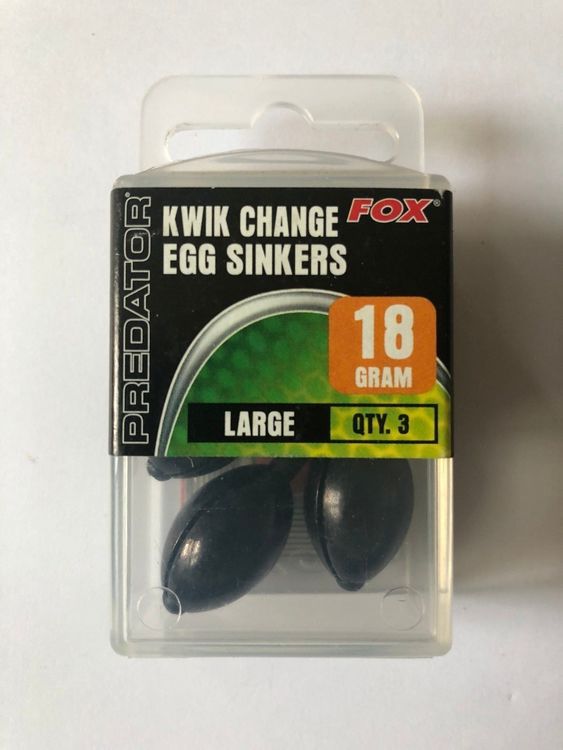 Sänken Kwik Change Egg Sinkers Large 18g, 3st