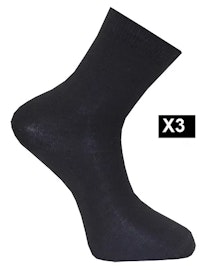 Liner Ullstrumpa 3p  Marinblå 35/38