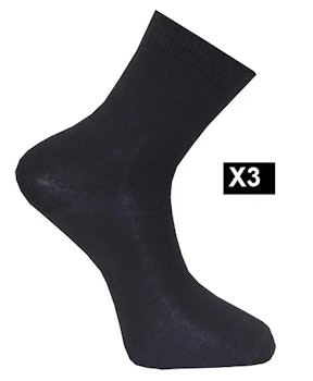 Liner Ullstrumpa 3p  Marinblå 35/38
