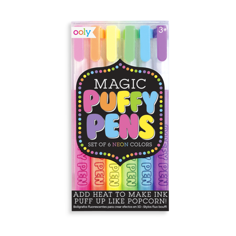 Magic Puffy Pens - 6 pack