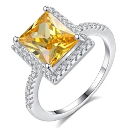 RING CHAMPAGNE WHITE GOLD
