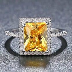 RING CHAMPAGNE WHITE GOLD