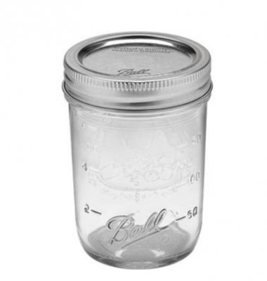 Ball Mason Jar- half pint jars 8 oz