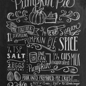 Print - Pumpkin Pie Recipe