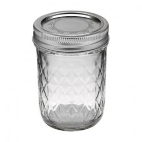 Ball Mason Jar- Quilted Chrystal Jelly Jars 8 oz