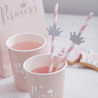 Papperssugrör - princess paper straws