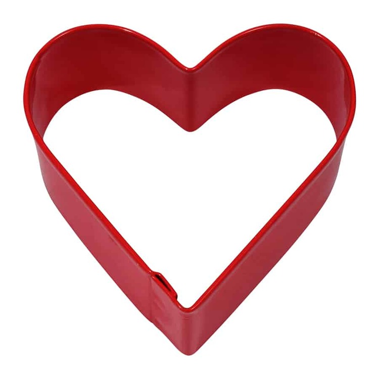 Pepparkaksform - rött hjärta