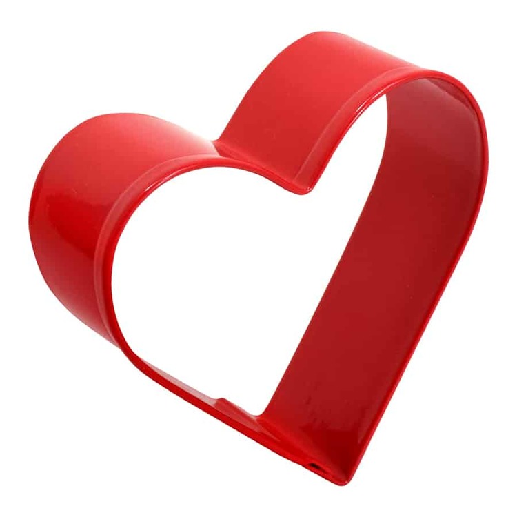 Pepparkaksform - rött hjärta