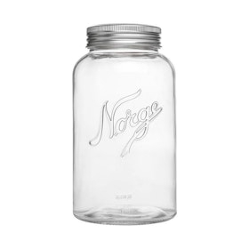 Norgesglass - glasburk med skruvlock 2 lit