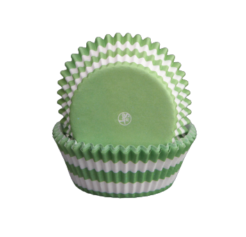 Muffinsform - cirkel, grön