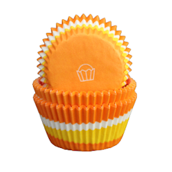 Muffinsformar - Cirkel tre färger, orange