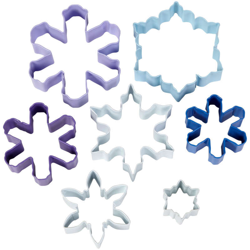 Set med 7 olika snöflingeformar från Wilton