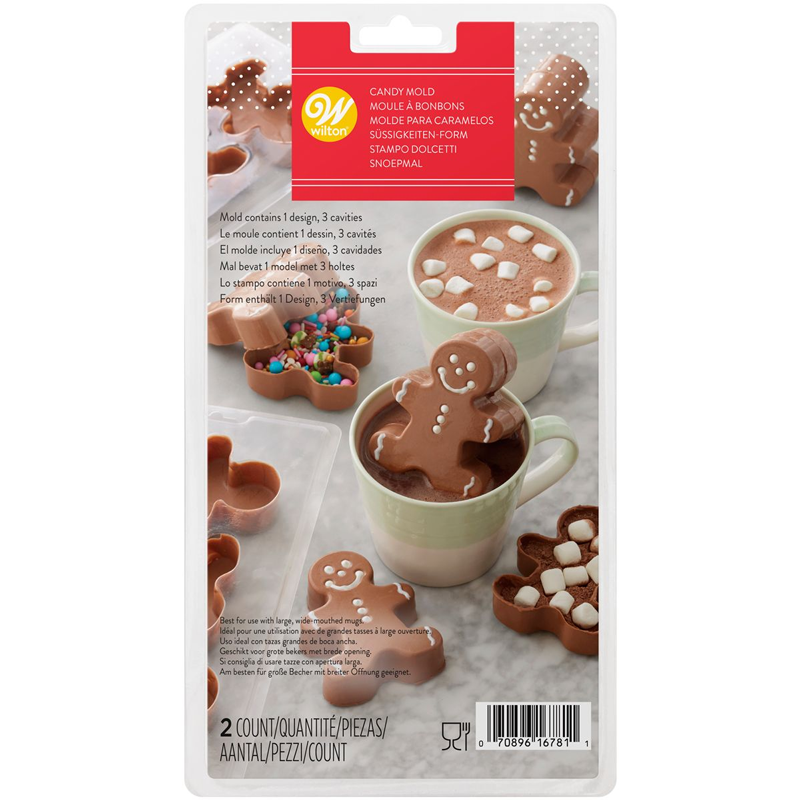 Form för chokladbomb pepparkaksgubbe, Candy Mould - Wilton