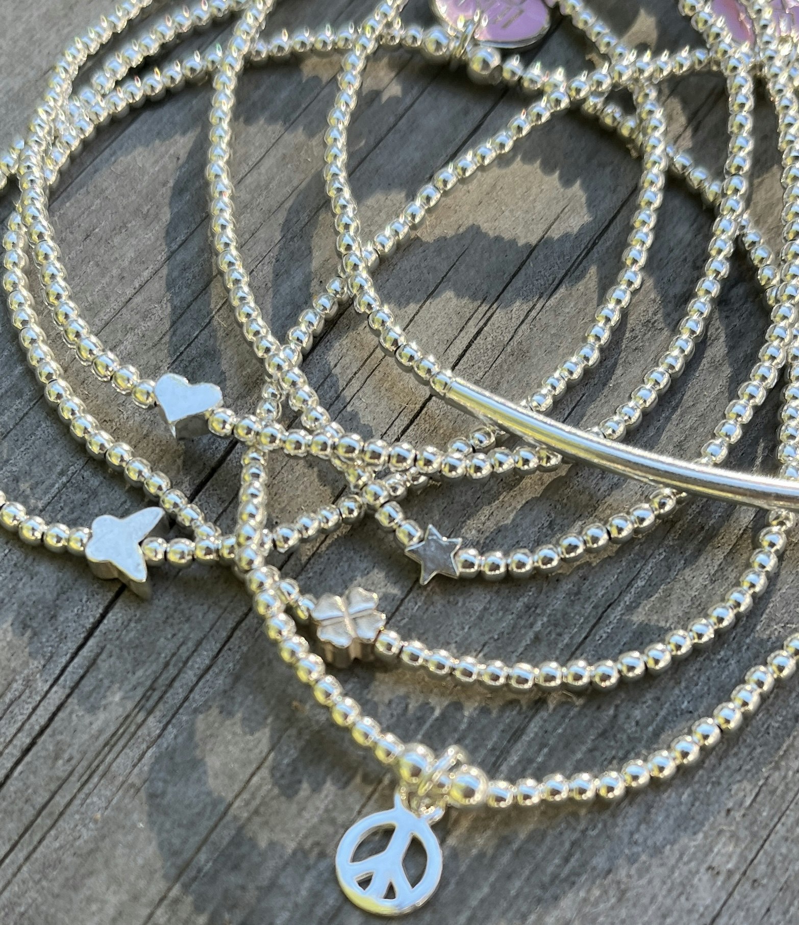 2 mm silver med stjärna