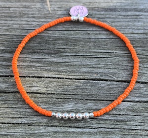 Orange med silver