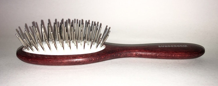 Eurogroom Thick Pin Brush Oval mellan