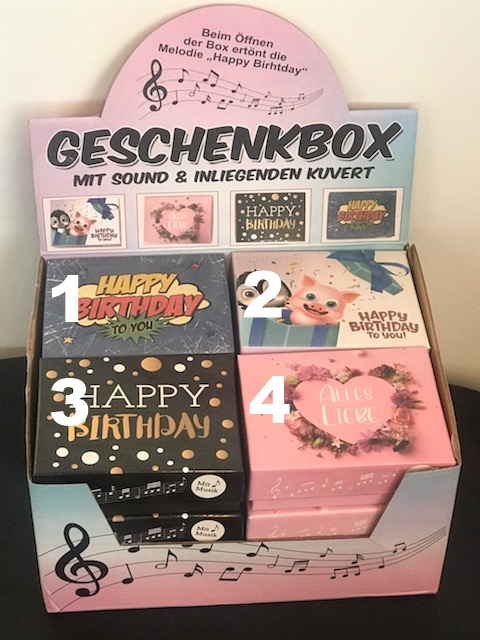 Födelsedagsbox med musik