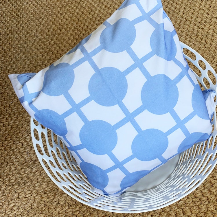 Pillow Hiddenshe White/Blue