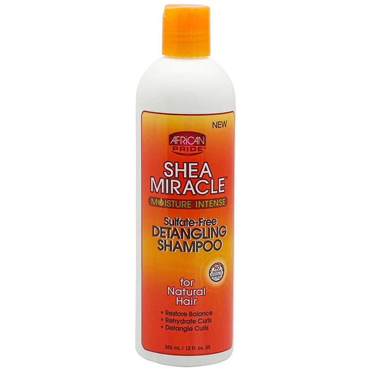 African Pride Shea Miracle Moisture Intense Detangling Shampoo 355ml