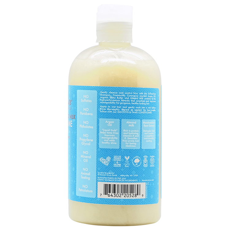 Shea Moisture Argan Oil & Almond Milk Smooth & Tame Shampoo 384m