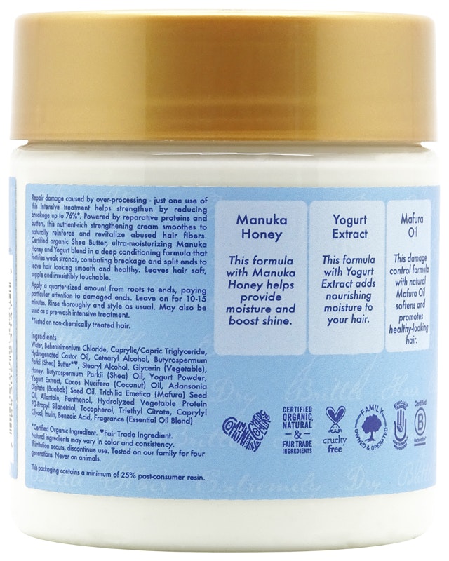 Shea Moisture Manuka Honey & Yogurt Hydrate + Repair Protein Power Treatment 227g