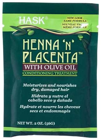 Hask Henna 'N Placenta Conditioning Treatment With Olive Oil 59Ml