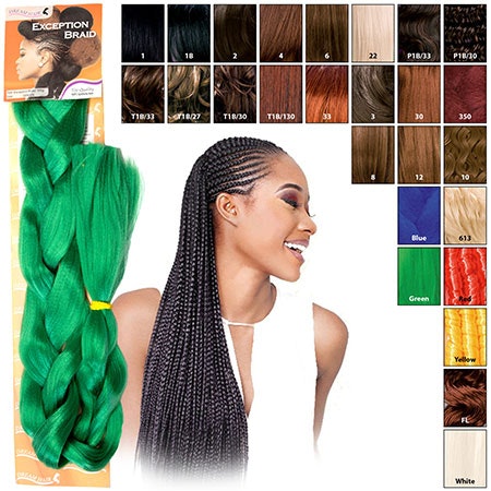 Dream Hair Braids Exception 40"/101cm 165g Synthetic Hair color 1#