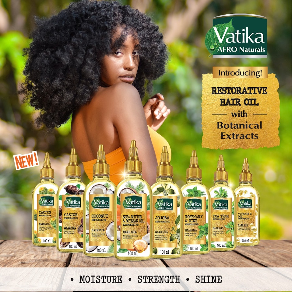 Vatika Afro Naturals Rosemary Mint Hair Oil 100ml